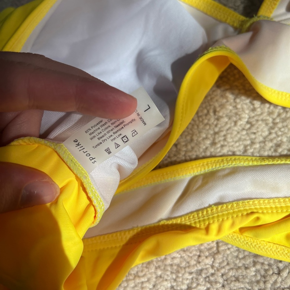 Vibrant Yellow Ruffle Bikini Set - Picture 8 of 8